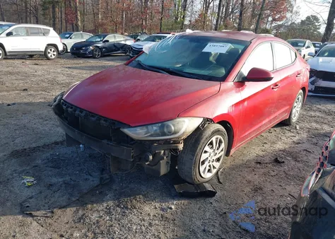 2017 Hyundai Elantra Se из США, поврежденный, VIN 5NPD74LF6HH126284